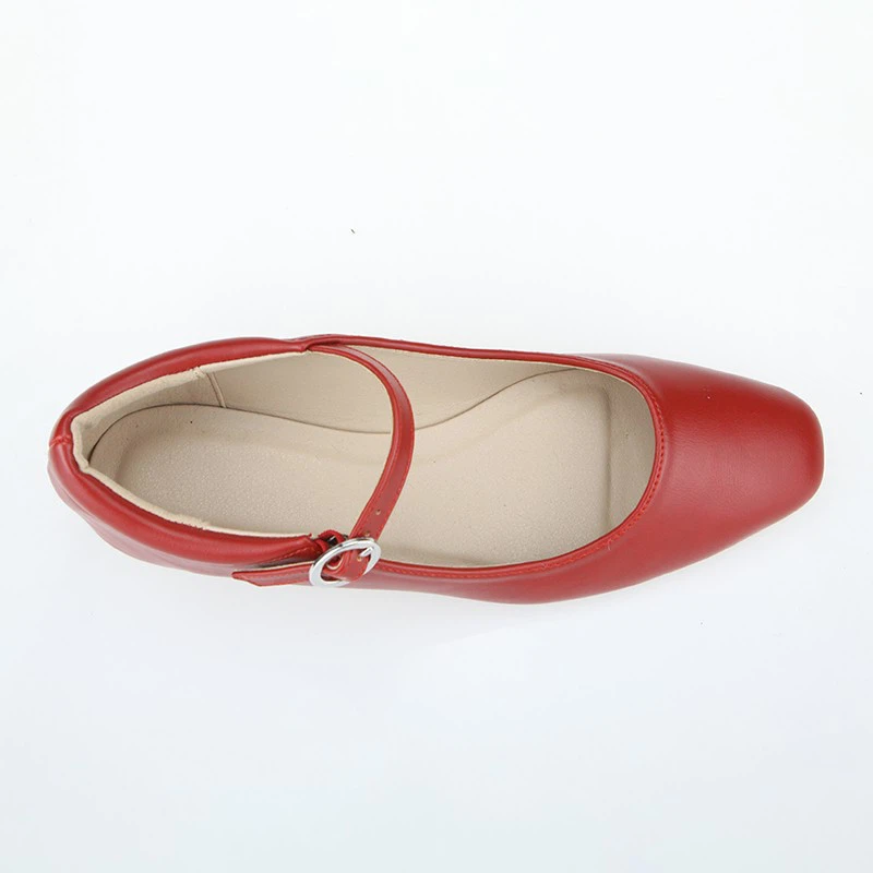 Classic Red Mary Jane Flats